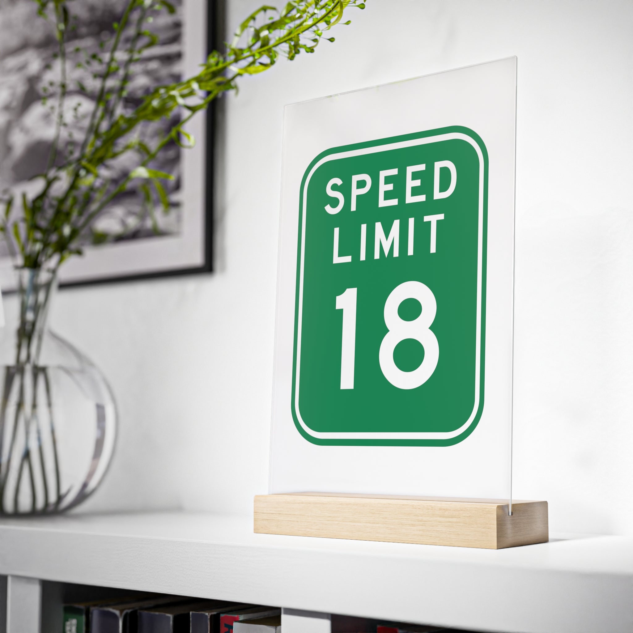 The 18 Desk Sign