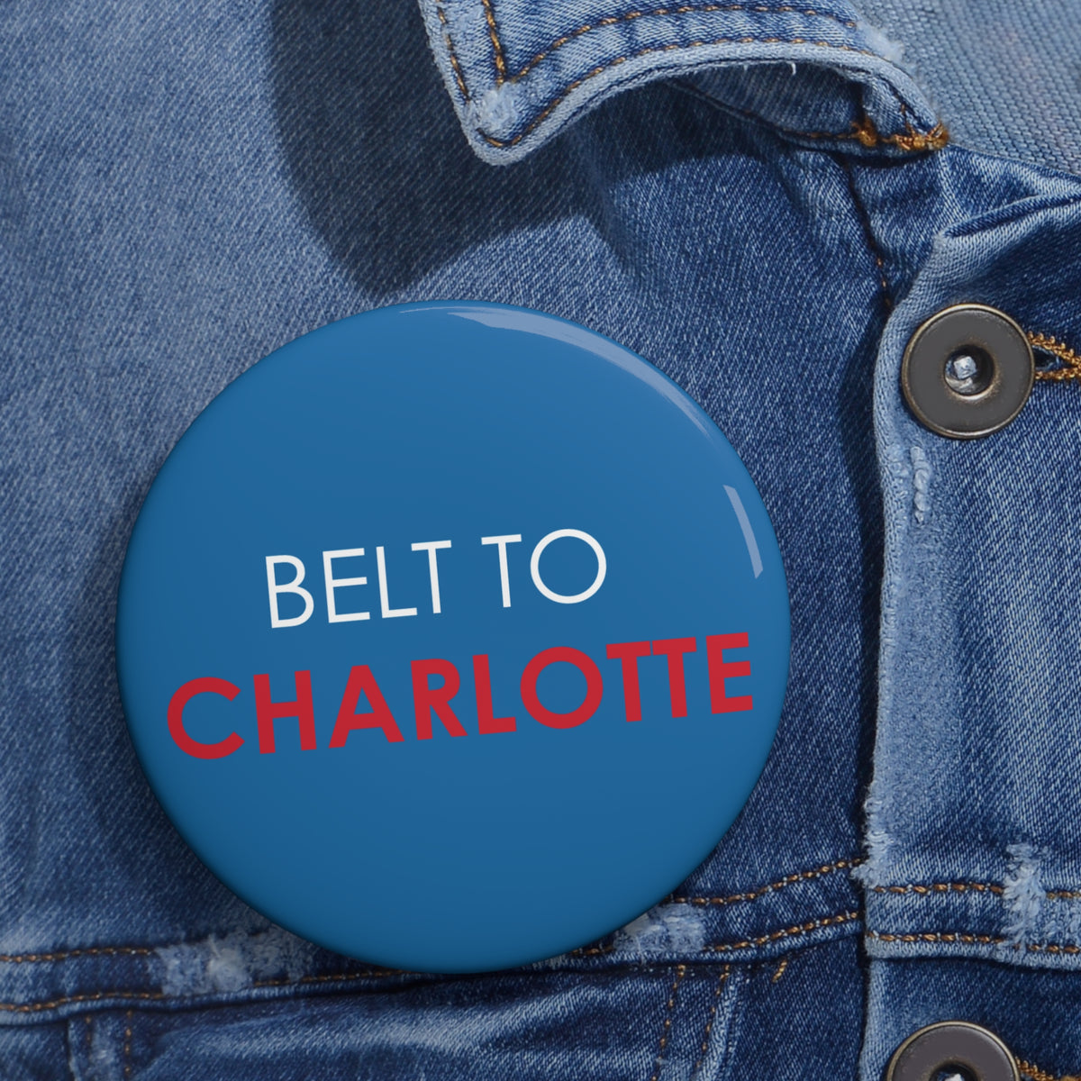 Belt to Charlotte Button Pin