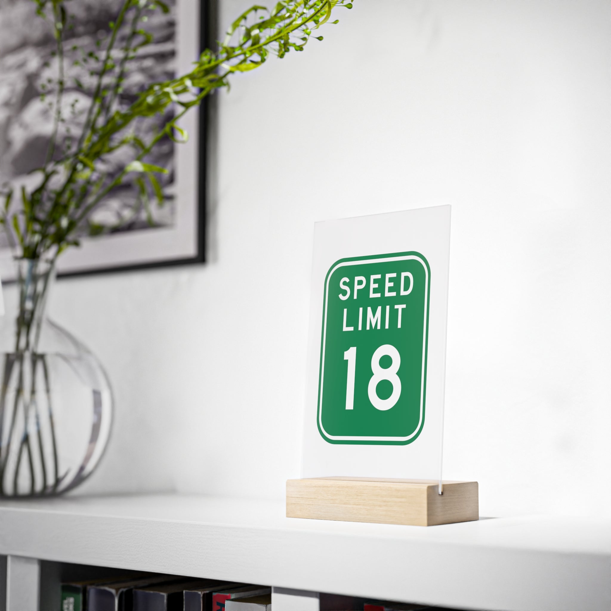 The 18 Desk Sign