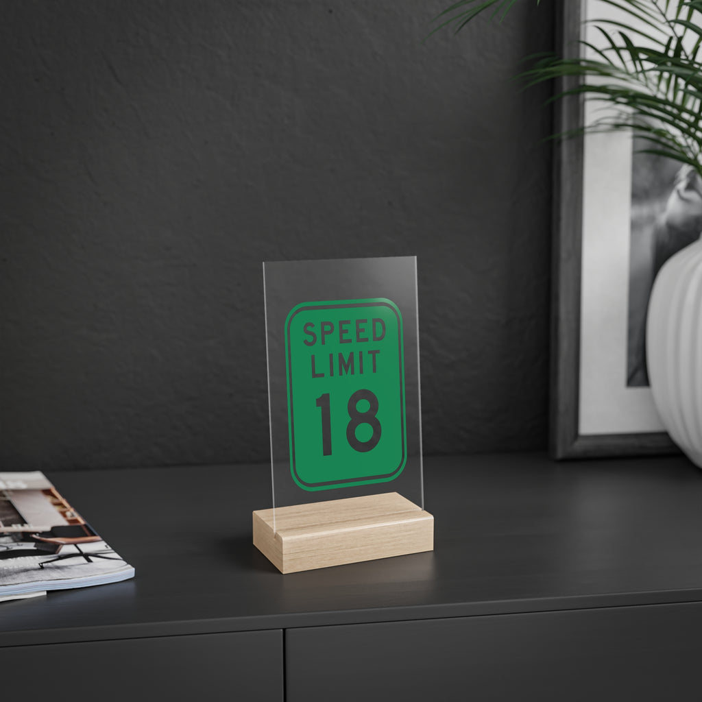 The 18 Desk Sign